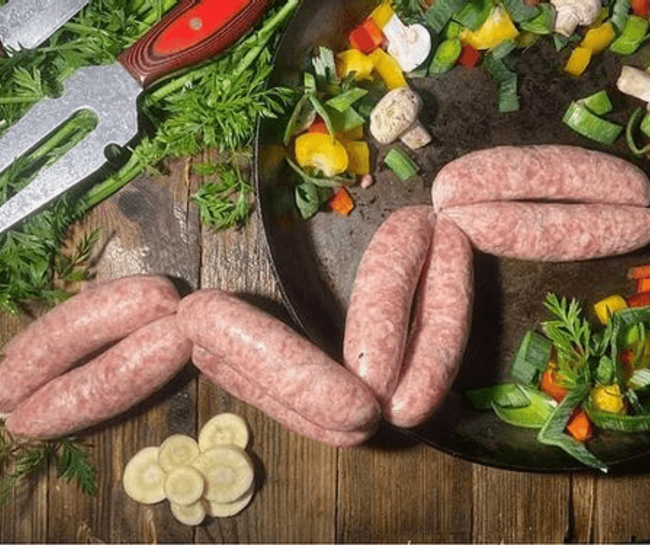 Cracked Black Pepper Sausages - Bramblebee Farms