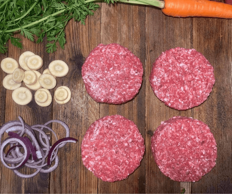 Caramelised Red Onion and Cracked Black Pepper Burgers 6oz - Bramblebee Farms