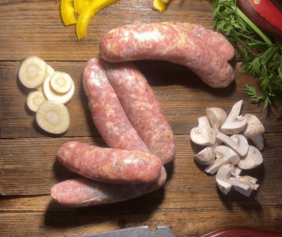 Sweet Chilli Sausages - Bramblebee Farms