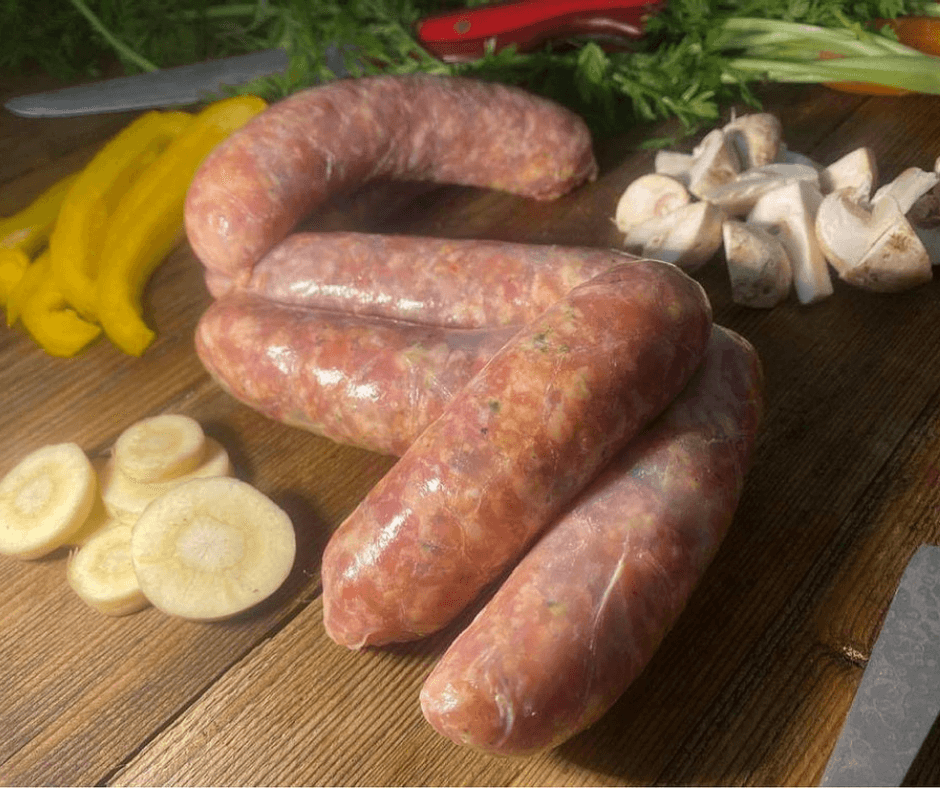Sweet Chilli Sausages - Bramblebee Farms